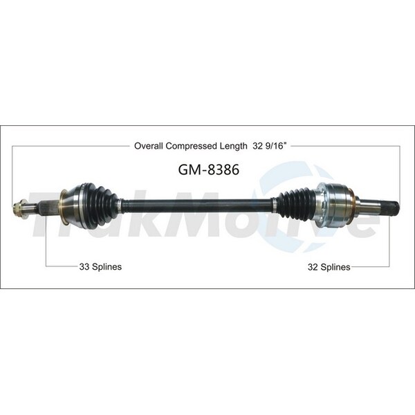 Surtrack Axle Cv Axle Shaft, Gm-8386 GM-8386 - main